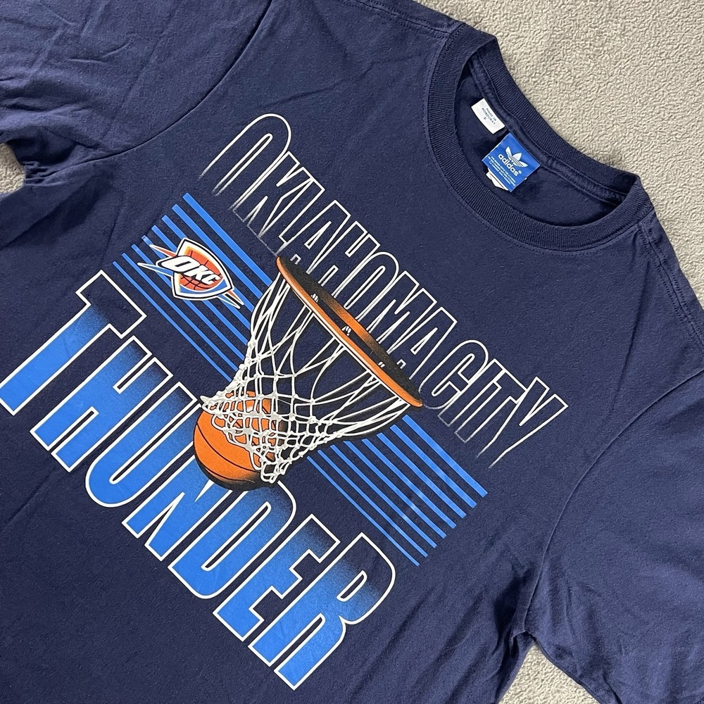 OKC Thunder Oklahoma City Classic Logo adidas Men's Small T-Shirt